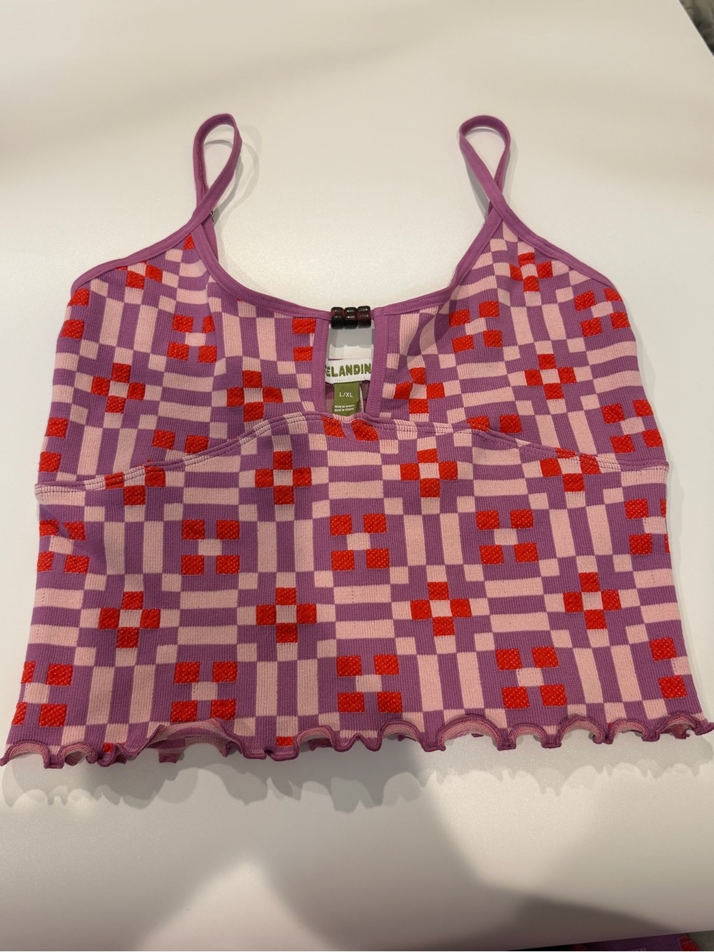 Anthropologie Celandine Seamless Keyhole Tank Top SIZE L XL